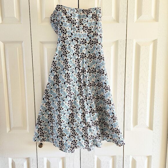 J. Crew Strapless Fit N Flare Floral Dress, US Women's Size 2 - Picture 3 of 5